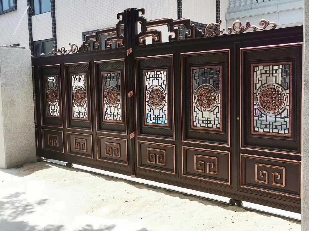 鋁藝電動門-PK8-708